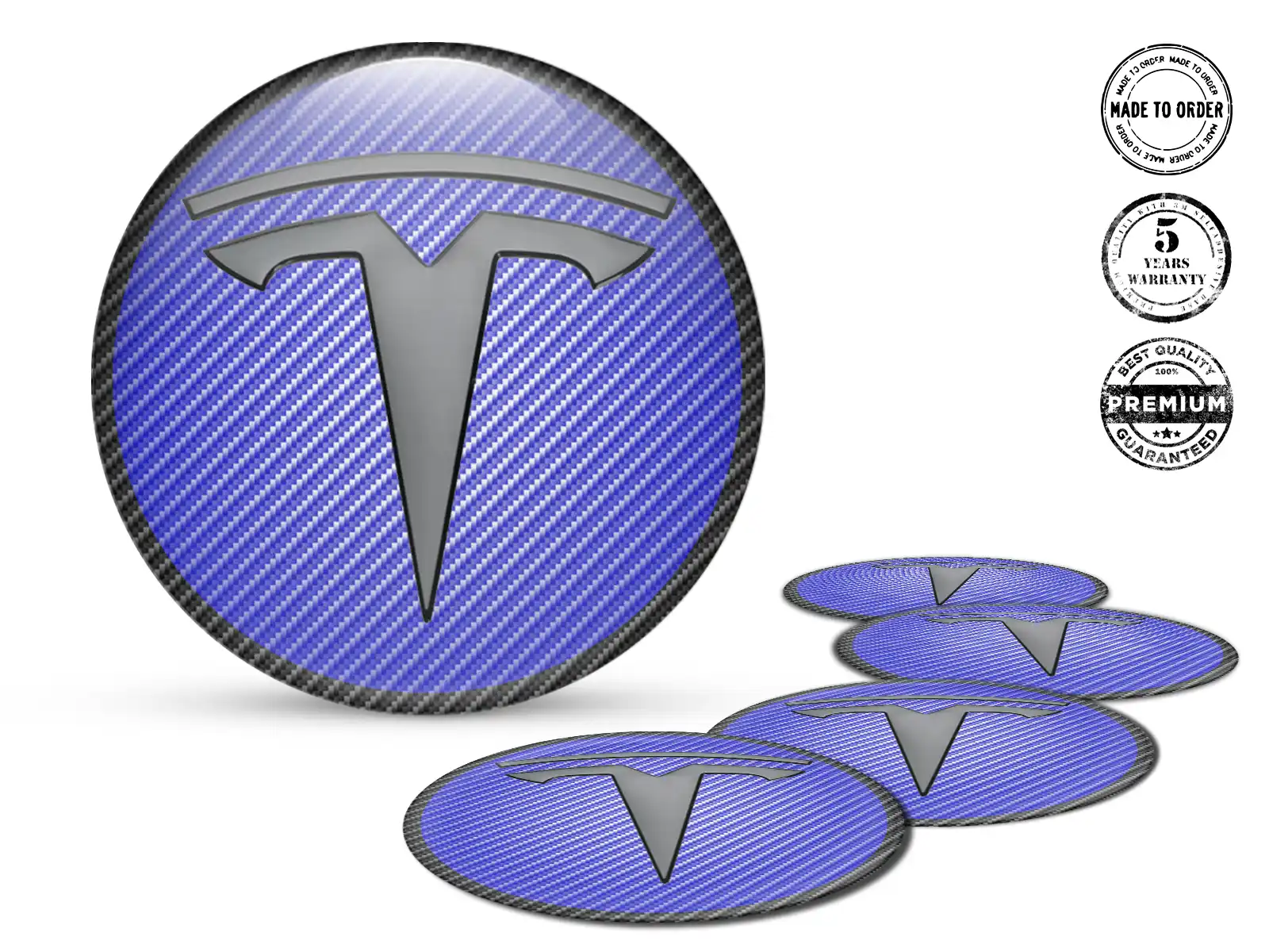 Tesla Aufkleber Dome Stil Premium Radlogos